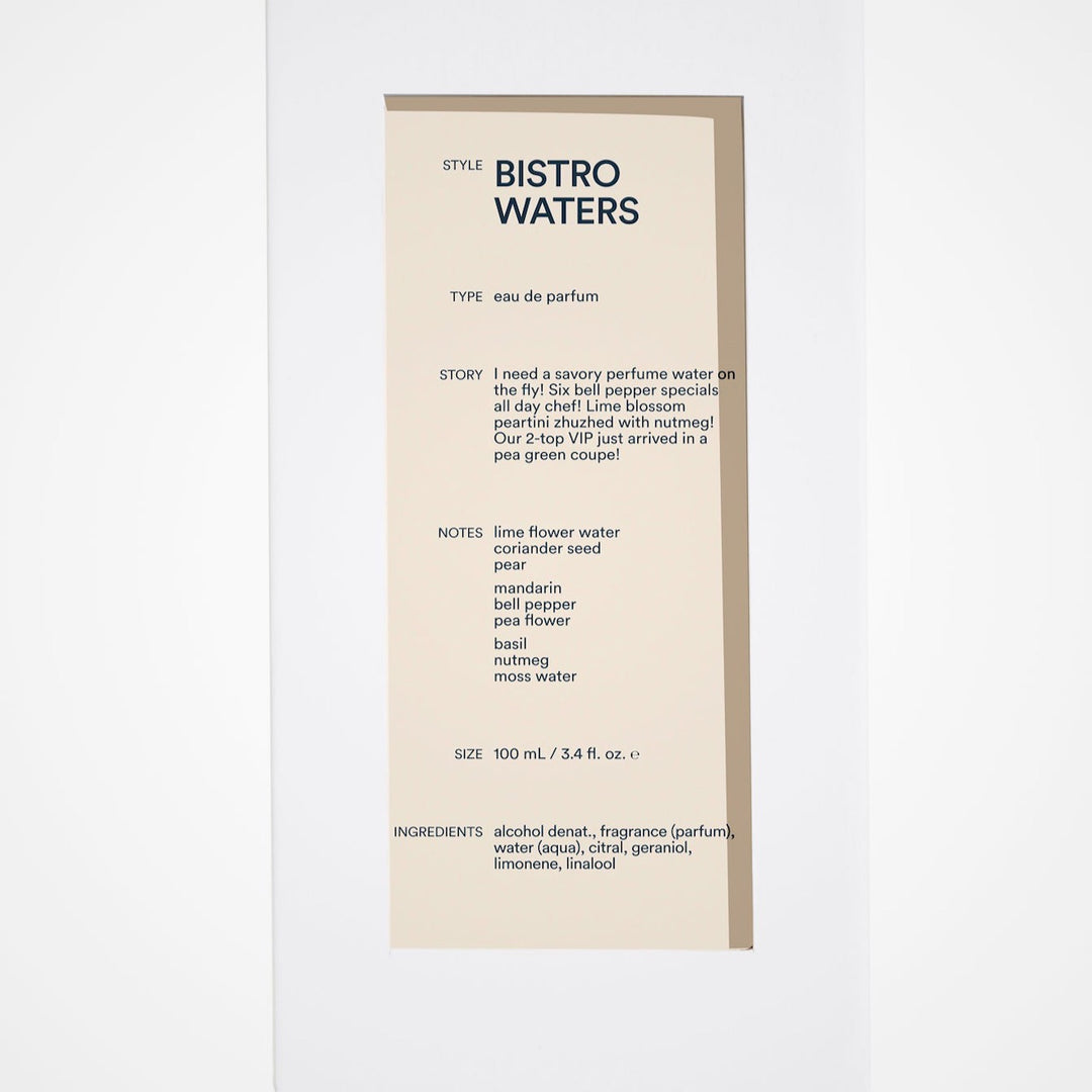 Bistro Waters by DS & Durga | Ministry of Scent